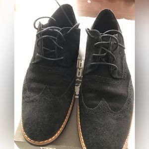 Stacy Adams number 24930 Sloane Black suede shoes style 476674 9.5 medium